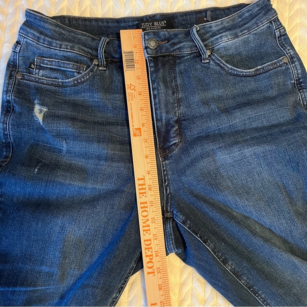 Judy Blue Dark wash Women Distressed Skinny Jeans High rise Stretchy size 16W - Picture 12 of 16